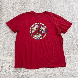 Jordan red graphic tee shirt